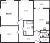 Планировка трехкомнатной квартиры площадью 68.45 кв. м в новостройке ЖК "БелАрт"