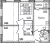 Планировка трехкомнатной квартиры площадью 68.55 кв. м в новостройке ЖК "БелАрт"