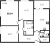 Планировка трехкомнатной квартиры площадью 68.64 кв. м в новостройке ЖК "БелАрт"