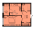 Планировка однокомнатной квартиры площадью 36.35 кв. м в новостройке ЖК "Pixel"