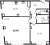 Планировка двухкомнатных апартаментов площадью 66.48 кв. м в новостройке ЖК "Neva Residence"