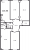 Планировка четырехкомнатных апартаментов площадью 115.56 кв. м в новостройке ЖК "Neva Residence"