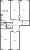 Планировка четырехкомнатных апартаментов площадью 115.52 кв. м в новостройке ЖК "Neva Residence"