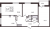Планировка трехкомнатной квартиры площадью 77.16 кв. м в новостройке ЖК "Панорама парк Сосновка"