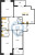 Планировка трехкомнатной квартиры площадью 106.14 кв. м в новостройке ЖК "Панорама парк Сосновка"