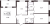 Планировка трехкомнатной квартиры площадью 91.84 кв. м в новостройке ЖК "Панорама парк Сосновка"