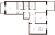 Планировка трехкомнатной квартиры площадью 102.08 кв. м в новостройке ЖК "Лисино"