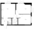 Планировка двухкомнатной квартиры площадью 49.3 кв. м в новостройке ЖК "Таллинский парк"