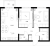 Планировка двухкомнатной квартиры площадью 56.36 кв. м в новостройке ЖК "Таллинский парк"