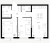 Планировка двухкомнатной квартиры площадью 53.67 кв. м в новостройке ЖК "Таллинский парк"