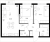 Планировка двухкомнатной квартиры площадью 55.56 кв. м в новостройке ЖК "Таллинский парк"