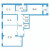 Планировка трехкомнатной квартиры площадью 116.15 кв. м в новостройке ЖК "Дефанс"