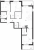 Планировка трехкомнатной квартиры площадью 89.7 кв. м в новостройке ЖК "Белый остров"