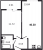 Планировка однокомнатной квартиры площадью 40.2 кв. м в новостройке ЖК "FoRest Аквилон"