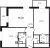 Планировка двухкомнатной квартиры площадью 76.3 кв. м в новостройке ЖК Upoint