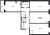 Планировка трехкомнатной квартиры площадью 92.6 кв. м в новостройке ЖК Upoint