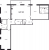 Планировка трехкомнатной квартиры площадью 127.2 кв. м в новостройке ЖК Upoint