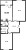 Планировка двухкомнатной квартиры площадью 68.8 кв. м в новостройке ЖК "Квартал Che"