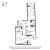 Планировка двухкомнатной квартиры площадью 94.8 кв. м в новостройке ЖК "Квартал Che"