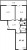 Планировка двухкомнатной квартиры площадью 67.1 кв. м в новостройке ЖК "Квартал Che"