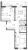Планировка двухкомнатной квартиры площадью 67.8 кв. м в новостройке ЖК "Квартал Che"