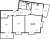 Планировка трехкомнатной квартиры площадью 83.8 кв. м в новостройке ЖК "Квартал Che"