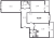Планировка трехкомнатной квартиры площадью 92.8 кв. м в новостройке ЖК "Квартал Che"