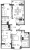 Планировка трехкомнатной квартиры площадью 99.5 кв. м в новостройке ЖК "Квартал Che"