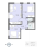 Планировка двухкомнатной квартиры площадью 47.57 кв. м в новостройке ЖК "Морская миля"