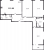 Планировка трехкомнатной квартиры площадью 115.8 кв. м в новостройке ЖК "Галактика Pro"