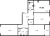 Планировка трехкомнатной квартиры площадью 94.8 кв. м в новостройке ЖК "Галактика Pro"