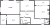 Планировка трехкомнатной квартиры площадью 110 кв. м в новостройке ЖК "Галактика Pro"