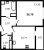 Планировка однокомнатной квартиры площадью 36.79 кв. м в новостройке ЖК "Modum"