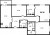 Планировка трехкомнатной квартиры площадью 96.36 кв. м в новостройке ЖК "Modum"
