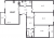 Планировка трехкомнатной квартиры площадью 106.87 кв. м в новостройке ЖК "Modum"