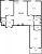 Планировка трехкомнатной квартиры площадью 95.1 кв. м в новостройке ЖК "Созидатели"
