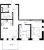 Планировка двухкомнатной квартиры площадью 69.05 кв. м в новостройке ЖК "Малоохтинский 68"