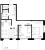 Планировка двухкомнатной квартиры площадью 66.75 кв. м в новостройке ЖК "Малоохтинский 68"