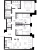 Планировка трехкомнатной квартиры площадью 94.78 кв. м в новостройке ЖК "Малоохтинский 68"