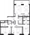 Планировка трехкомнатной квартиры площадью 112.13 кв. м в новостройке ЖК "Малоохтинский 68"