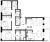 Планировка трехкомнатной квартиры площадью 102.26 кв. м в новостройке ЖК "Малоохтинский 68"