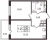 Планировка однокомнатной квартиры площадью 33.93 кв. м в новостройке ЖК "Солнечный город Резиденции"