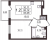 Планировка однокомнатной квартиры площадью 32.12 кв. м в новостройке ЖК "Солнечный город Резиденции"