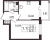 Планировка однокомнатной квартиры площадью 31.27 кв. м в новостройке ЖК "Солнечный город Резиденции"