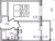 Планировка однокомнатной квартиры площадью 32.14 кв. м в новостройке ЖК "Солнечный город Резиденции"