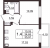 Планировка однокомнатной квартиры площадью 34.65 кв. м в новостройке ЖК "Солнечный город Резиденции"