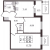 Планировка двухкомнатной квартиры площадью 53.07 кв. м в новостройке ЖК "Солнечный город Резиденции"