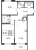 Планировка двухкомнатной квартиры площадью 63.5 кв. м в новостройке ЖК "Солнечный город Резиденции"