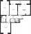 Планировка трехкомнатной квартиры площадью 78.01 кв. м в новостройке ЖК "Солнечный город Резиденции"