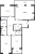 Планировка трехкомнатной квартиры площадью 97.29 кв. м в новостройке ЖК "Солнечный город Резиденции"